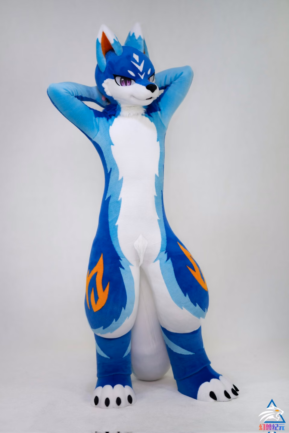 Blue and white HUAN series character