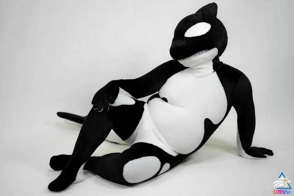 Black and white orca, CHI series, studio photograph